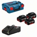 BOSCH. BATTERY 18V 5.0Ah x3 + Charger GAL 18V-40 + LB