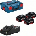 BOSCH. BATTERY 18V 5.0Ah x3 + Charger GAL 18V-40 + LB