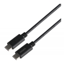 Deltaco USBC-1402-LSZH USB-kaabel 1 m USB 3.2 Gen 2 (3.1 Gen 2) Must