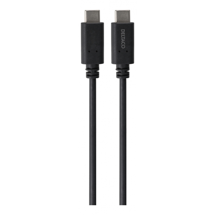 Deltaco USBC-1402-LSZH USB-kaapeli 1 m USB 3.2 Gen 2 (3.1 Gen 2) Musta – 2