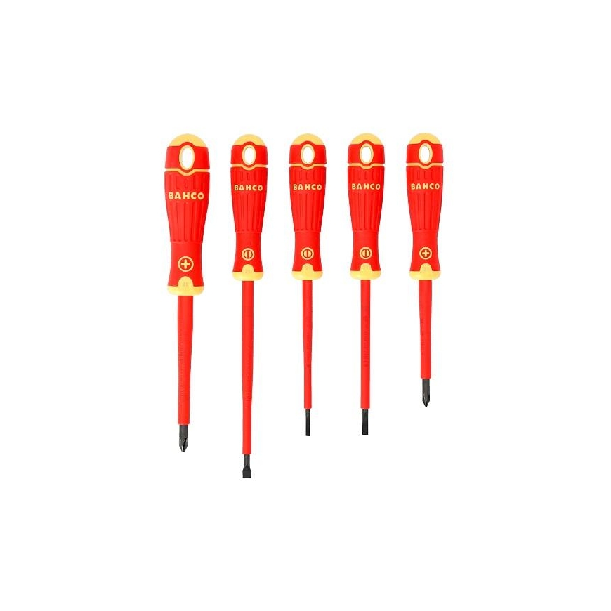 Screwdriver set for electrician 5 pcs. BahcoFit PH1/2+flat SL3/4/5,5 1000V VDE – 2