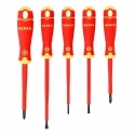 Screwdriver set for electrician 5 pcs. BahcoFit PH1/2+flat SL3/4/5,5 1000V VDE Screwdriver set for electrician 5 pcs. BahcoFit PH1/2+flat SL3/4/5,5 1000V VDE