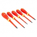 Screwdriver set for electrician 5 pcs. BahcoFit PH1/2+flat SL3/4/5,5 1000V VDE Screwdriver set for electrician 5 pcs. BahcoFit PH1/2+flat SL3/4/5,5 1000V VDE