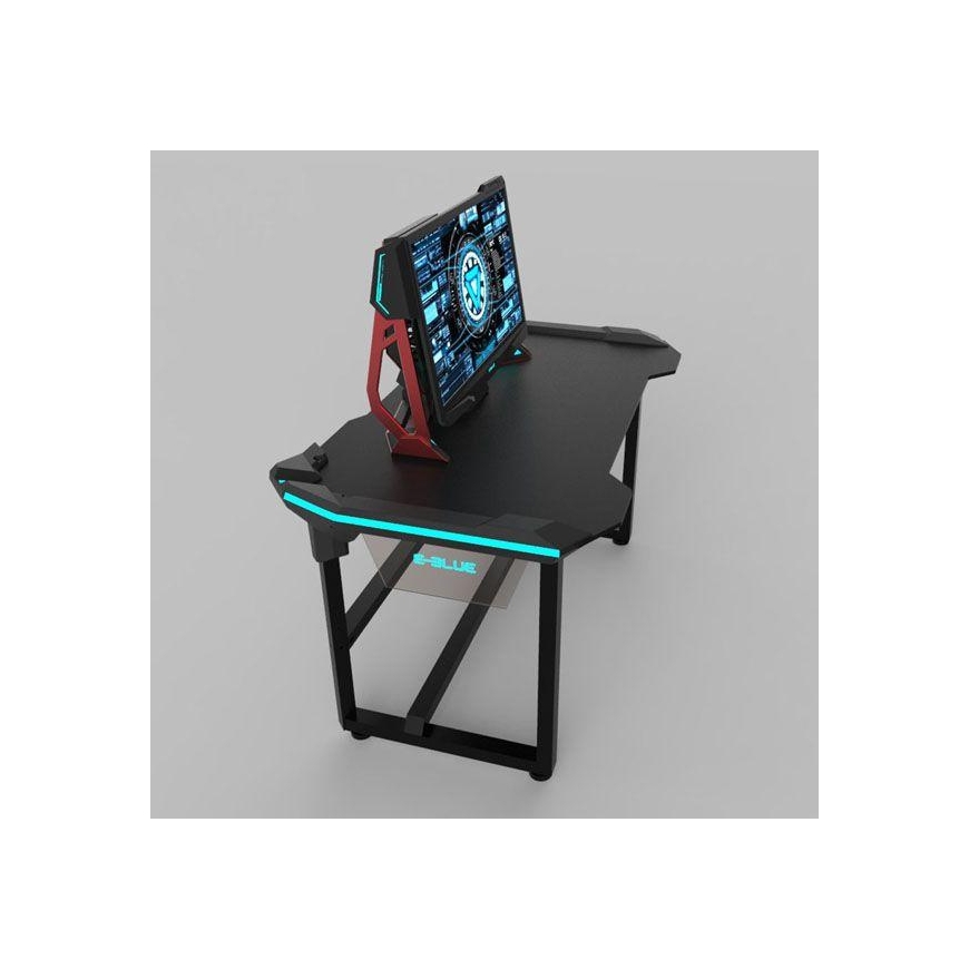 Žaidimų stalas E-Blue EGT536BK LED Gaming Desk, su pašvietimu – 2
