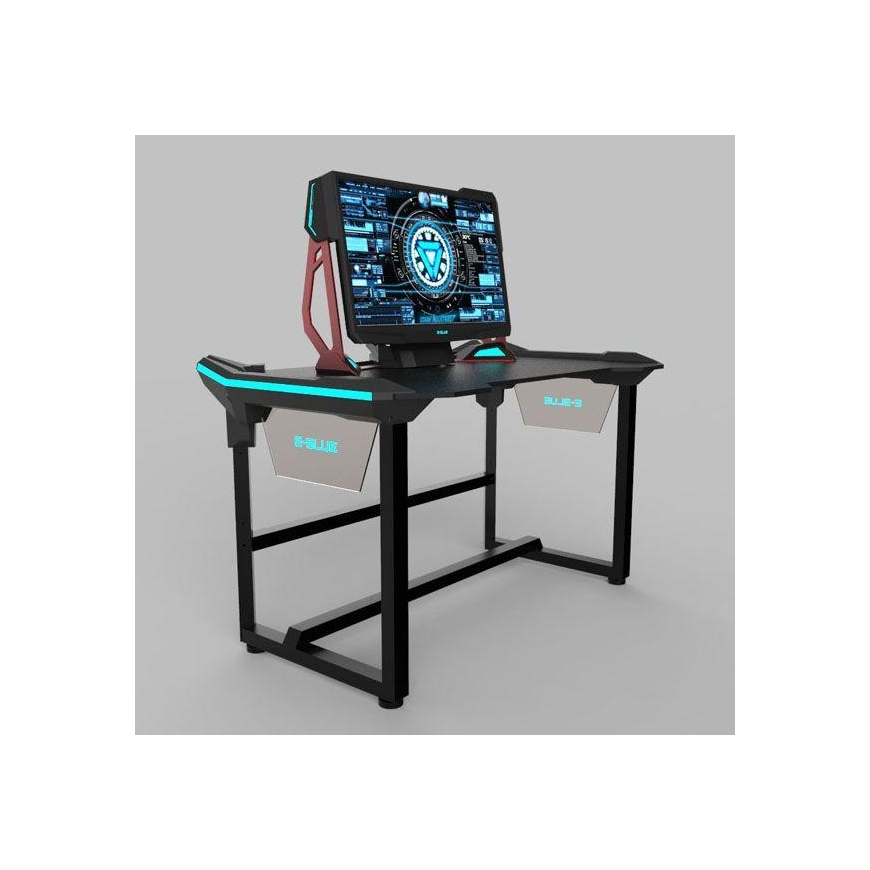 Žaidimų stalas E-Blue EGT536BK LED Gaming Desk, su pašvietimu – 3