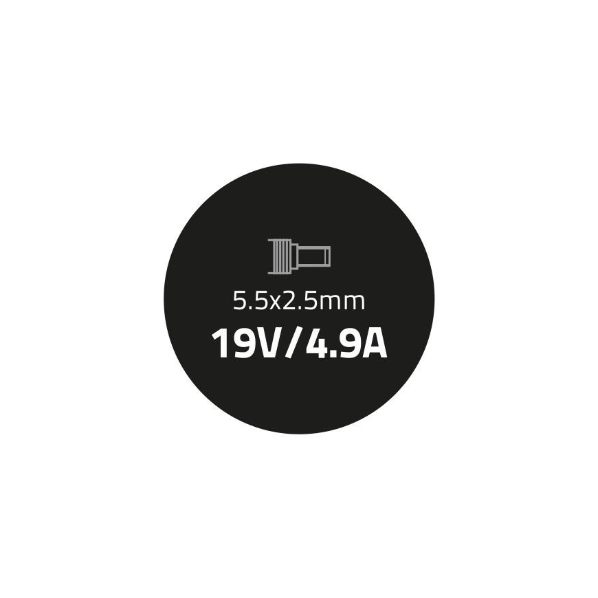 QOLTEC 50076 Nešiojamas kompiuteris AC power adapter Toshiba 90W 19V 4.9 A 5.5x2.5 – 3