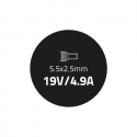 QOLTEC 50076 Nešiojamas kompiuteris AC power adapter Toshiba 90W 19V 4.9 A 5.5x2.5 QOLTEC 50076 Nešiojamas kompiuteris AC power adapter Toshiba 90W 19V 4.9 A 5.5x2.5