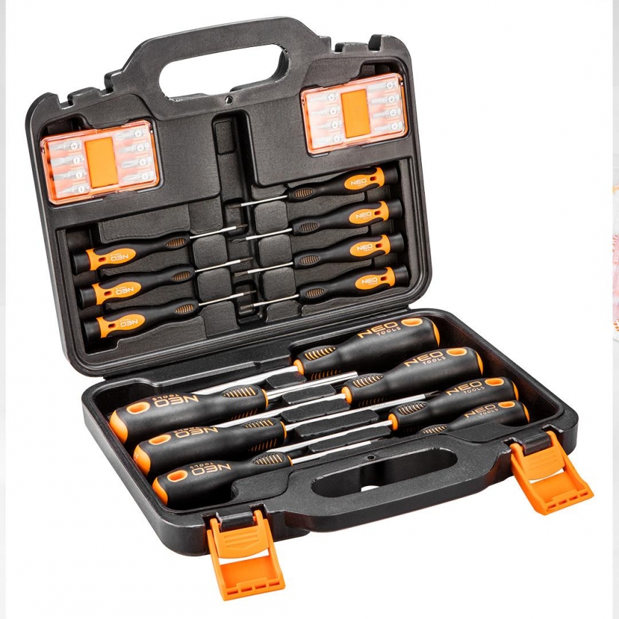 Neo Screwdriver and screwdriver bit set 30 pcs (04-209) – 2
