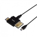Hama USB-3.0 multi-card reader SD MicroSD CF black