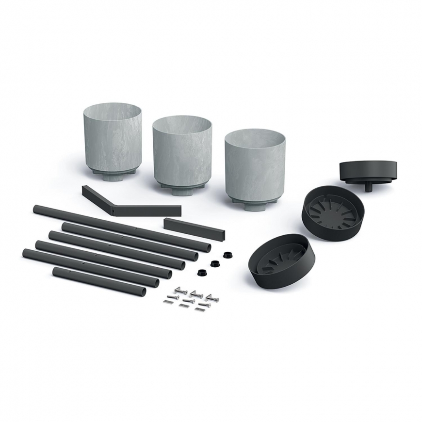 Prosperplast Kwietnik BLOOMIE STAND - beton – 2