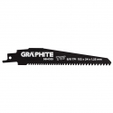 Graphite Graphite reciprocating saw blades (reciprocating saw blade, TC, 152 x 24 x 1.25 mm, 8 / 6TPI) Graphite Graphite reciprocating saw blades (reciprocating saw blade, TC, 152 x 24 x 1.25 mm, 8 / 6TPI)
