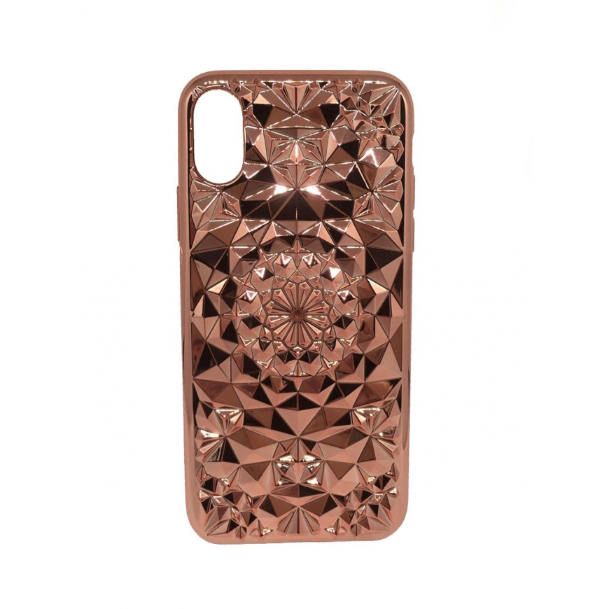 GreenGo Apple iPhone X 3D Case Rose Gold