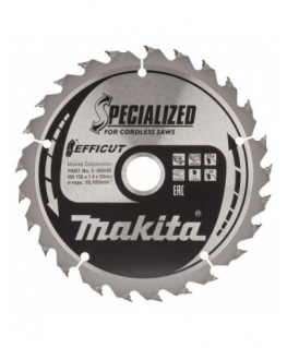 Makita E-06890 TCT saw 150X1.4X20mm 23° T25 EFFICUT