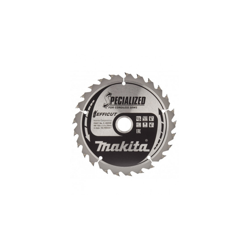 Makita E-06890 TCT saw 150X1.4X20mm