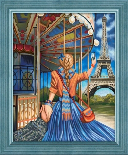 Beldizart (Discontinued) Diamond painting kit Follow me Paris 50х40 cm AZ-1631