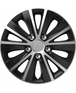 Versaco Kolpak rapide nc 15" silver & black (black silver) with chrome screws