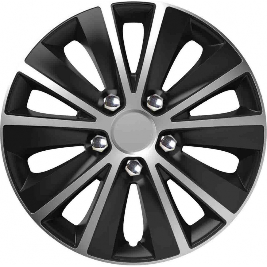 Versaco Kolpak rapide nc 15" silver & black (black silver) with chrome screws
