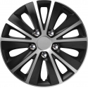 Versaco Kolpak rapide nc 15 "sidabrinis & juodas (juodai sidabrinis) su chromo varžtais