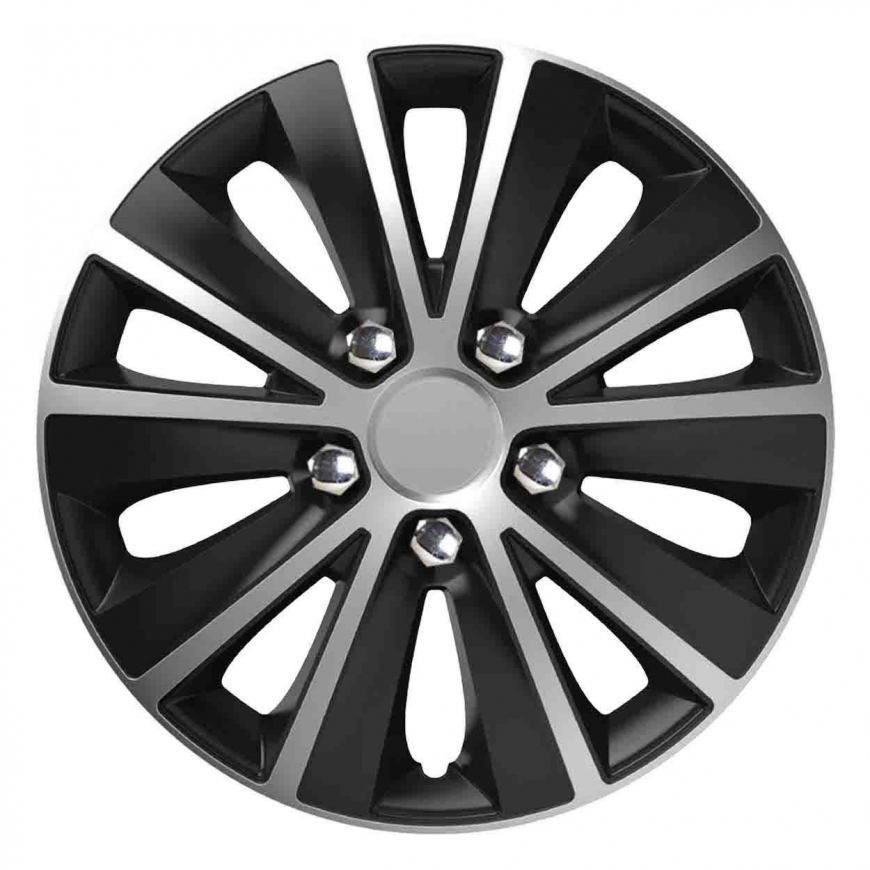 Versaco Kolpak rapide nc 15" silver & black (black silver) with chrome screws – 2