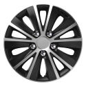Versaco Kolpak rapide nc 15 "sidabrinis & juodas (juodai sidabrinis) su chromo varžtais