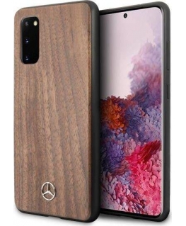 Mercedes MEHCS62VWOLB S20 G980 Hard Case Red/Brown Wood Line Walnut