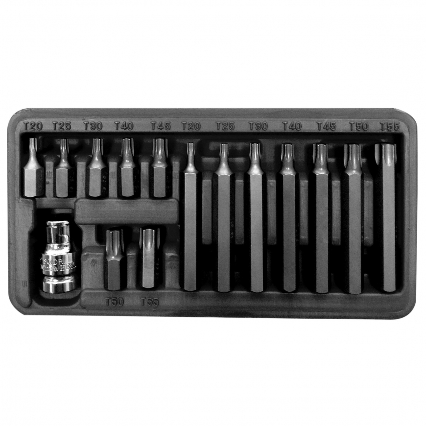 Proline Pro-Line 3/8 &39&39 Torx T20-T55 bit set, 15 pieces (10741)