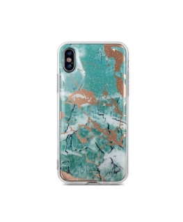 iLike Apple iPhone X / iPhone XS Marmur case Green