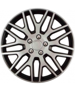 Versaco Kolpak dakar nc 16" silver & black with chrome screws