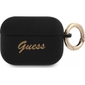 Guess GUAPSSSK AirPods Pro cover black/black Silicone Vintage Script