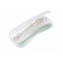 BEABA BABY SILICONE 2 PCS SET WITH BOX, Grey/Sage Green