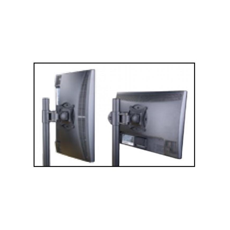 Holder TECHLY 301740 Techly Double twin desk LED/LCD monitor arm 13-27 2x10kg adjustable – 4