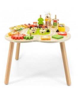 Viga Toys Viga PolarB Stół Table Edukacyjny Aktywności Pyramidka Cymbałki Sensoryka Montessori