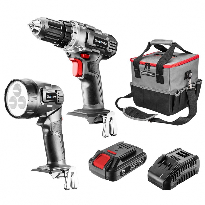 GRAPHITE Cordless Power Tool Set: Drill/Driver