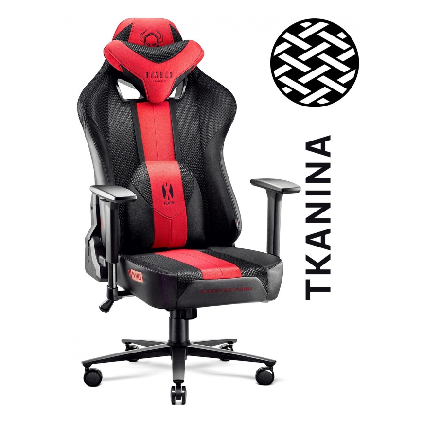 Diablo Chairs Žaidimų kėdė Diablo X-Player 2.0 Gaming Chair King Size, Juoda-raudona – 3