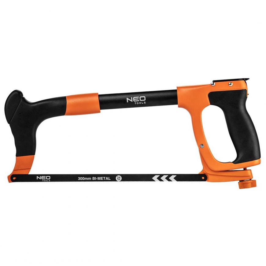 Neo Strong hacksaw 300 mm with blade container, aluminum, two-component handle – 2