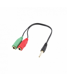 White Shark WS-354P-2X35 audio cable 0.2 m 3.5mm 2 x 3.5mm Black