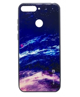 Evelatus Huawei Y6 2018 Picture Glass Case Starry Night