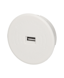 Orno Wireless induction charger with additional USB port, white