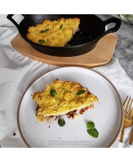 Cast iron frying pan with wooden tray Zyle ZY124KI