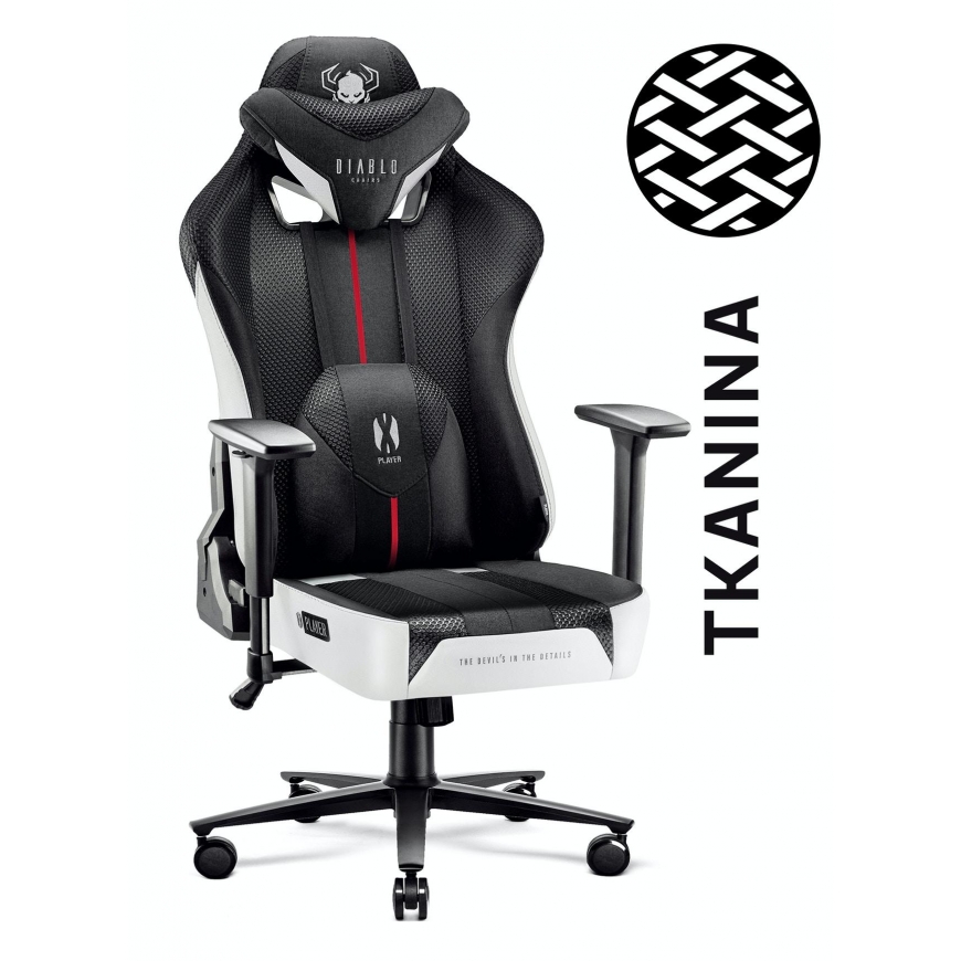 Diablo Chairs Diablo X-Player 2.0 Gaming Chair King Size, Black-white – 3