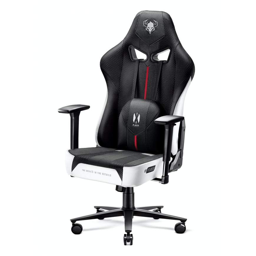Diablo Chairs Žaidimų kėdė Diablo X-Player 2.0 Gaming Chair King Size, Juoda-balta – 5