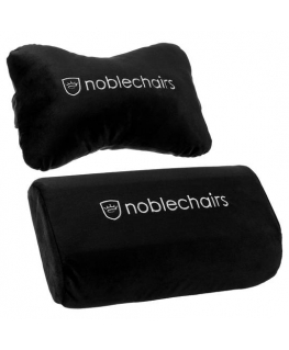 noblechairs Cushion set Melns, Balts 2 pcs