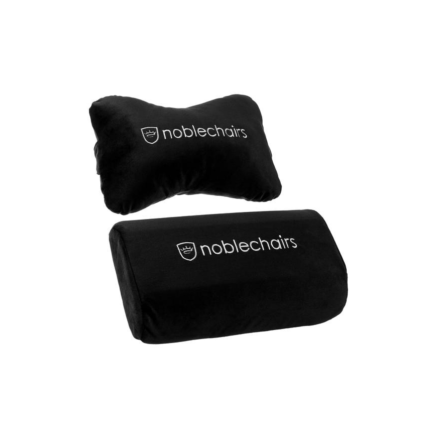 noblechairs Cushion set Melns, Balts 2 pcs