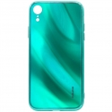 Evelatus Apple iPhone XR Water Ripple Full Color Electroplating Tempered Glass Case Green Evelatus Apple iPhone XR Water Ripple Full Color Electroplating Tempered Glass Case Green