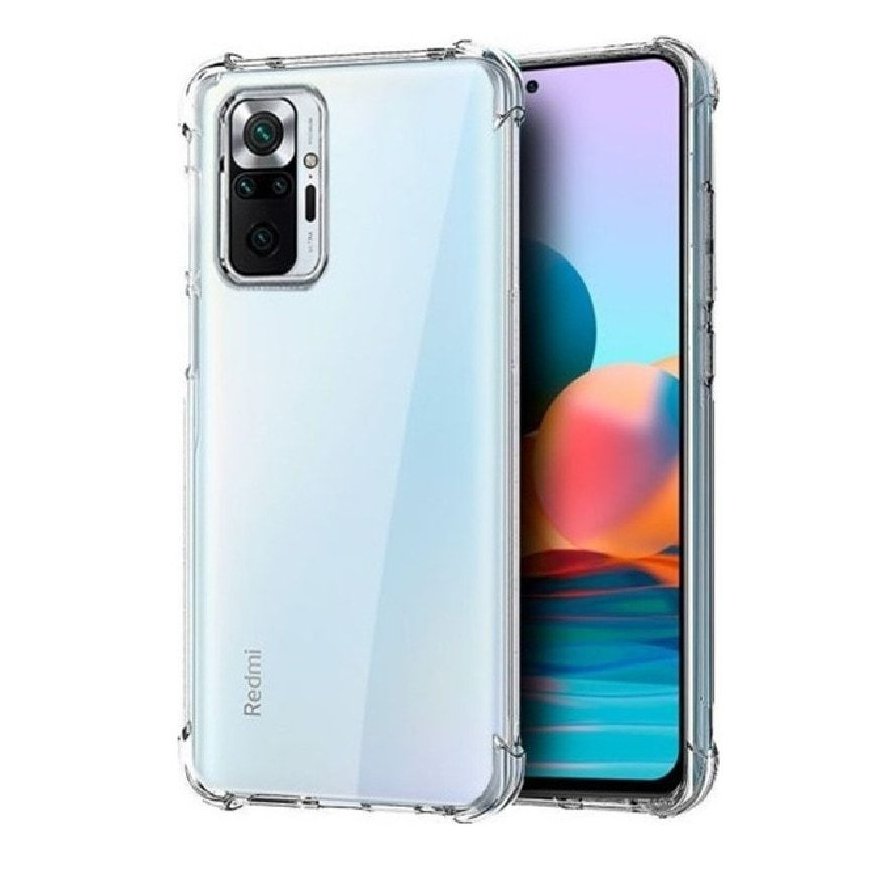 Evelatus Xiaomi Redmi Note 10 Pro Military Shockproof Silicone Case TPU Transparent