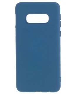Evelatus Samsung Galaxy S10e Nano Silicone Case Soft Touch TPU Dark Blue
