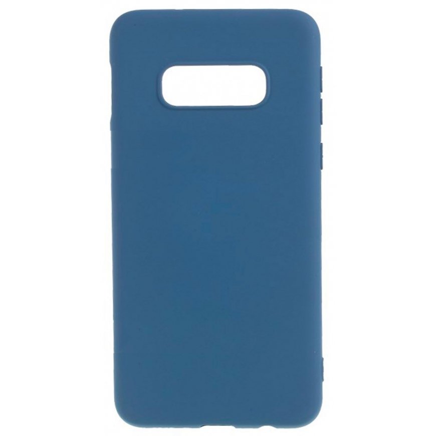 Evelatus Samsung Galaxy S10e Nano Silicone Case Soft Touch TPU Dark Blue