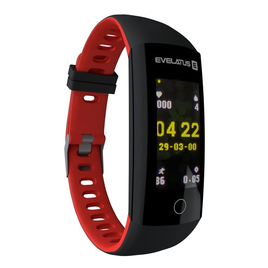 Evelatus Fitness Tracker EFT02 Black Red