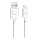 Usams US-SJ097 U-Turn Durable TPE Universal Lightning to USB Data & Fast 2A Charger Cable 1m White Usams US-SJ097 U-Turn Durable TPE Universal Lightning to USB Data & Fast 2A Charger Cable 1m White