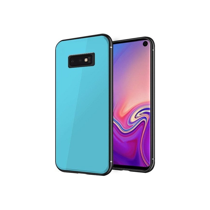 GreenGo Samsung Galaxy S10E GLASS Case Blue